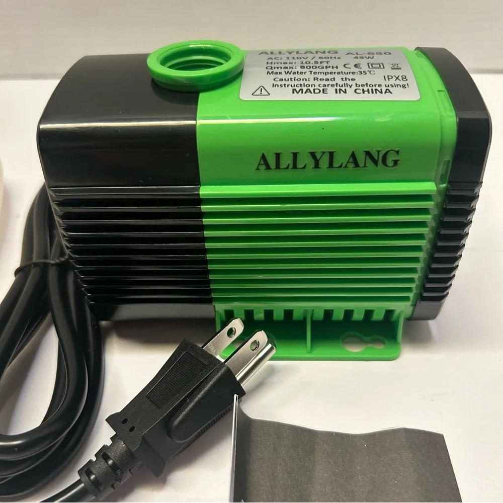 Allylang 800GPH‎ Submersible Water Pump Ultra Quiet for Fish Tank PondAquarium
